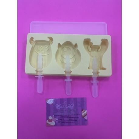 MOLDE 4 POLOS HELADOS MONSTRUOS SA