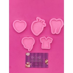 SET MOLDES SILICONA ENFERMERO O ENFERMERA MEDICO