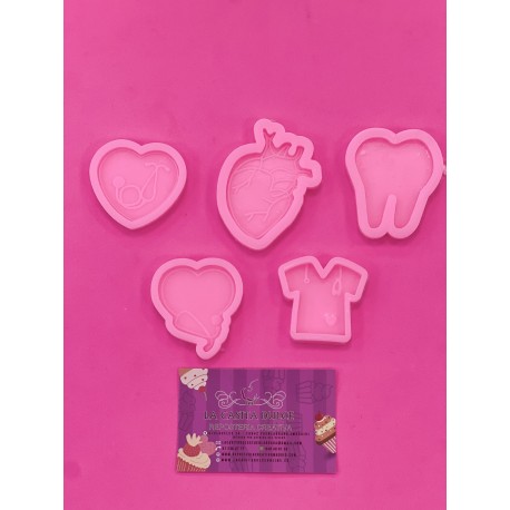 SET MOLDES SILICONA ENFERMERO O ENFERMERA MEDICO