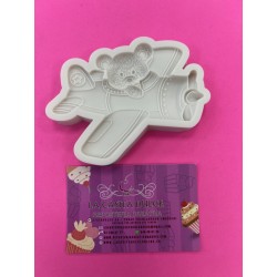 MOLDE AVION Y OSITO MEDIANO