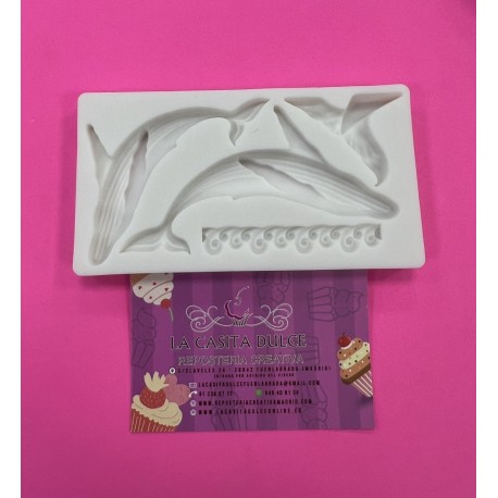 MOLDE SILICONA BALLENAS