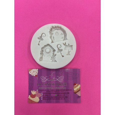 MOLDE SILICONA PUERTA CASITA HADAS