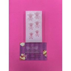 MOLDE 6 OSITOS PELUCHE