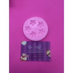 MOLDE SILICONA 5 ESTRELLAS DE MAR MINI
