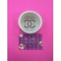 MOLDE SILICONA REDONDO LOGO CHANEL ACOLCHADO