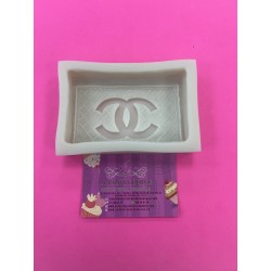 MOLDE SILICONA BOLSO CARTERA LOGO CHANEL GRANDE