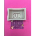 MOLDE SILICONA BOLSO CARTERA LOGO CHANEL GRANDE