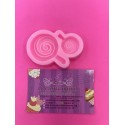 MOLDE SILICONA 2 PIRULETAS ESPIRAL