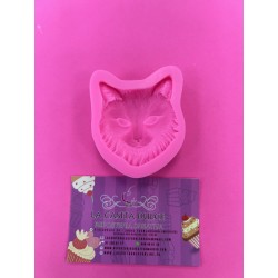 MOLDE CARA GATO ELEGANT 3D