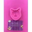 MOLDE CARA GATO ELEGANT 3D