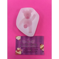 MOLDE OSITO PELUCHE BAILANDO