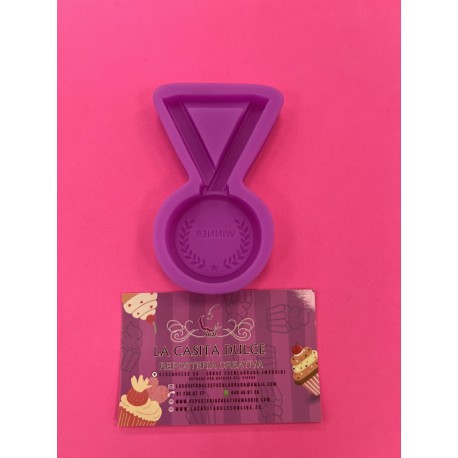 MOLDE SILICONA MEDALLA TROFEO PREMIO WINNER