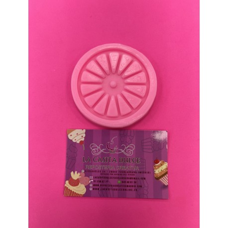 MOLDE SILICONA RUEDA CARRO