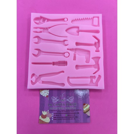 MOLDE SILICONA 12 HERRAMIENTAS