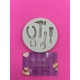 MOLDE SILICONA 4 HERRAMIENTAS