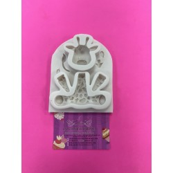 MOLDE SILICONA JIRAFA 3D
