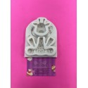 MOLDE SILICONA JIRAFA 3D