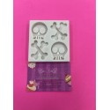 MOLDE 2 CALAVERAS DIVER CON HUESOS