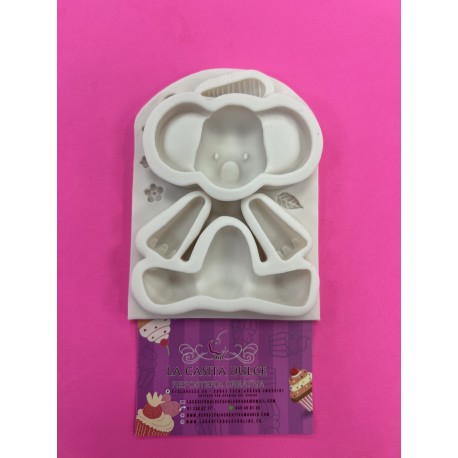 MOLDE SILICONA ELEFANTE 3D
