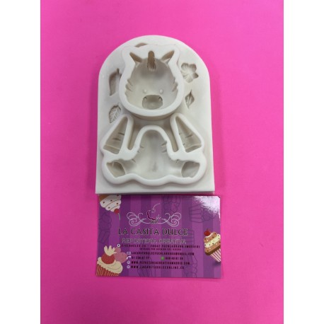 MOLDE SILICONA CEBRA 3D