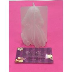 MOLDE SILICONA PRINCESA 3D