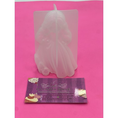 MOLDE SILICONA PRINCESA 3D