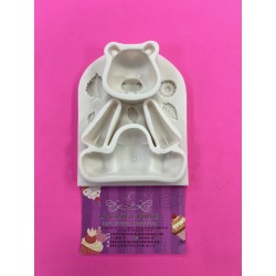 MOLDE SILICONA HIPOPOTAMO 3D