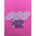 MOLDE 6 GEMAS DIAMANTE GRANDE 2D