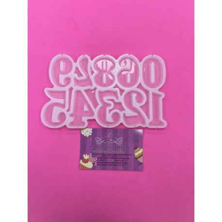 MOLDE SILICONA PIRULETAS NUMEROS ELEGANT