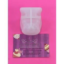 MOLDE CARA PERRO BULLDOG 3D