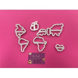 SET CORTADORES MAPA MUNDI