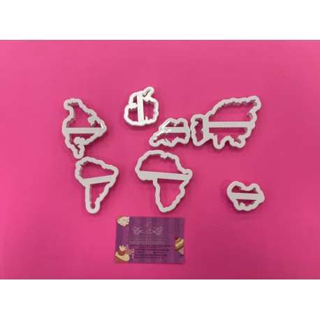 SET CORTADORES MAPA MUNDI