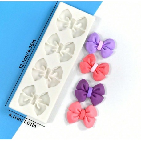 MOLDE SILICONA 4 LAZOS MOÑA