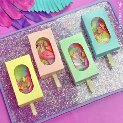 PACK 10 CAJAS MELOCOTON CON VENTANA PARA CAKESICLE
