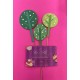 SET 3 TOPPER ARBOLES VERDE CARTON