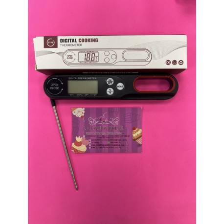 TERMOMETRO DE COCINA DIGITAL CON SONDA METAL PLEGABLE