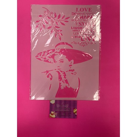 STENCIL AUDREY HEPBURN