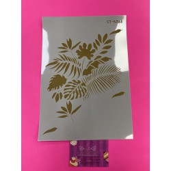 STENCIL HOJAS TROPICALES
