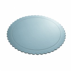 DISCO EXTRA FUERTE AZUL METALIZADO 20 CM ONDAS