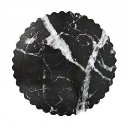 DISCO EXTRA FUERTE MARMOL NEGRO 20 CM ONDAS