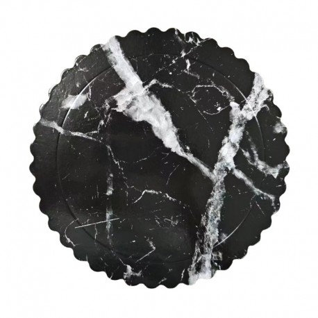 DISCO EXTRA FUERTE MARMOL NEGRO 20 CM ONDAS