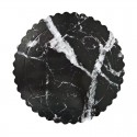 DISCO EXTRA FUERTE MARMOL NEGRO 30 CM ONDAS