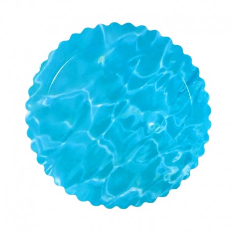 DISCO EXTRA FUERTE AGUA 20 CM ONDAS