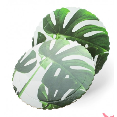 DISCO EXTRA FUERTE HOJAS TROPICALES 20 CM ONDAS