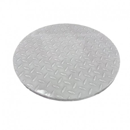 BASE REDONDA SUELO METAL CHAPA 25 CM