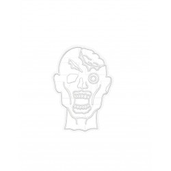 CORTADOR CON MARCADOR ZOMBIE HALLOWEEN