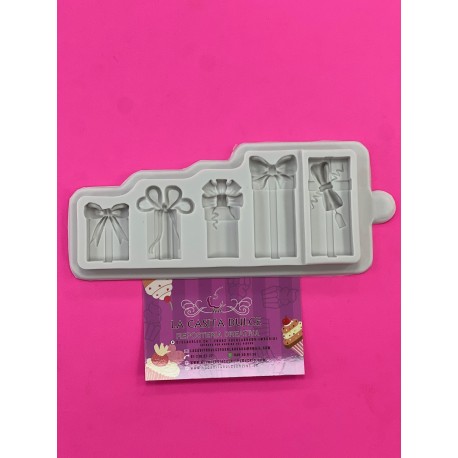 MOLDE SILICONA CAJAS DE REGALO