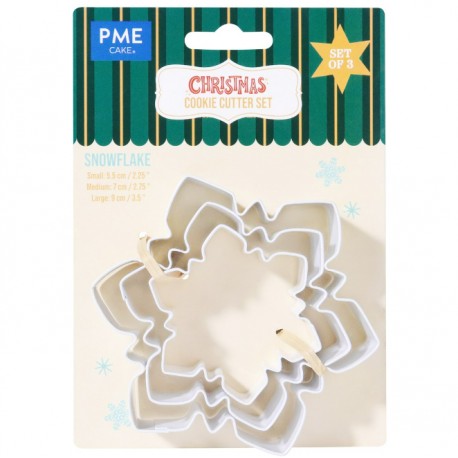 SET 3 CORTADORES COPOS DE NIEVE PME