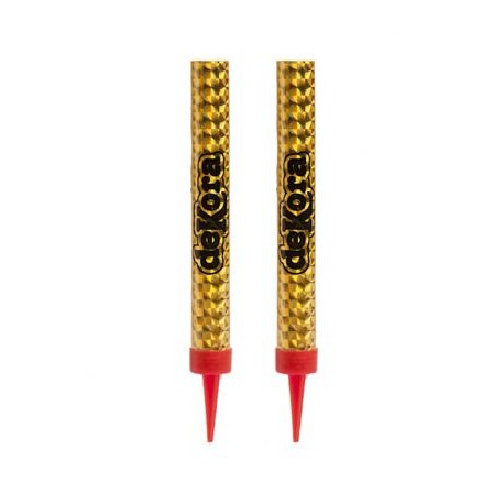 PACK 2 VELAS BENGALAS FUENTE DE LUZ DEKORA