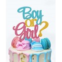 TOPPER AZUL Y ROSA BOY OR GIRL